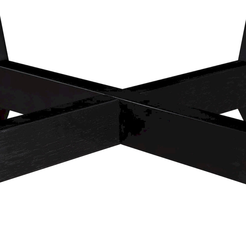 32inch Wood Round Coffee Table for Living Room,Mid Century Farmhouse Circle Wooden Coffee Tables for Apartment, Easy Assembly