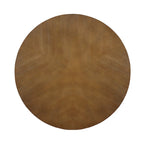 32inch Wood Round Coffee Table for Living Room,Mid Century Farmhouse Circle Wooden Coffee Tables for Apartment, Easy Assembly