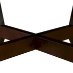 32inch Wood Round Coffee Table for Living Room,Mid Century Farmhouse Circle Wooden Coffee Tables for Apartment, Easy Assembly