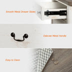 WAMPAT Farmhouse Dresser TV Stand with 6 Drawers for TVs up to 55 Inch, Wood Entertainment Center with Storage