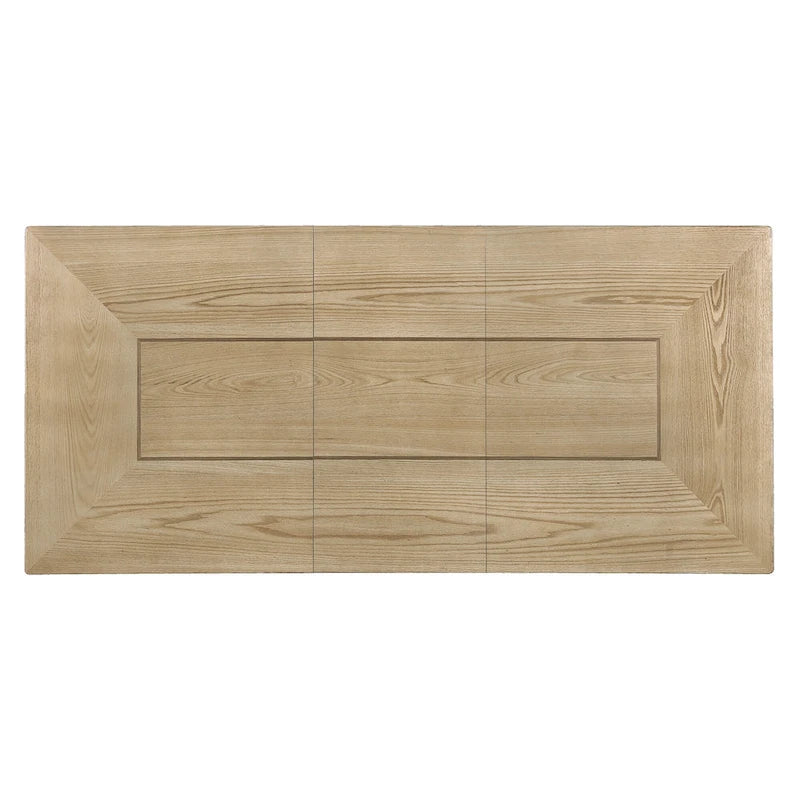 60-78 Extendable Dining Table, Farmhouse Wooden Kitchen Table with Removable Leaf, Large Expanding Table for 4-8