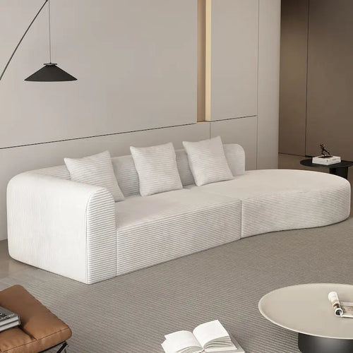 123.2 Corduroy Cloud 4-Seater Sectional Sofa