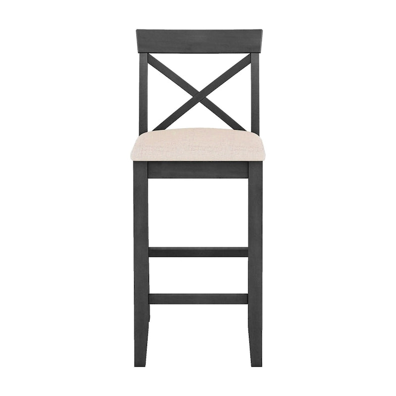 3-Piece Farmhouse Dining Set with Rectangular Table & 2 Chairs