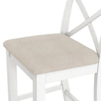 3-Piece Farmhouse Dining Set with Rectangular Table & 2 Chairs