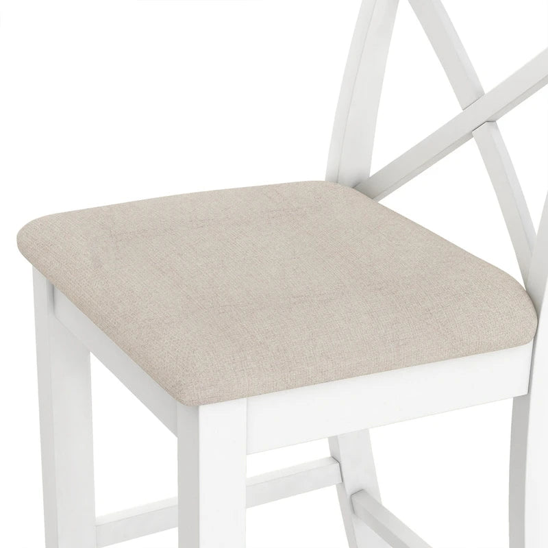 3-Piece Farmhouse Dining Set with Rectangular Table & 2 Chairs