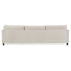 107.87 Removable Cushion 4-Seat Sectional Sofa with Movable Ottoman