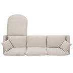 107.87 Removable Cushion 4-Seat Sectional Sofa with Movable Ottoman