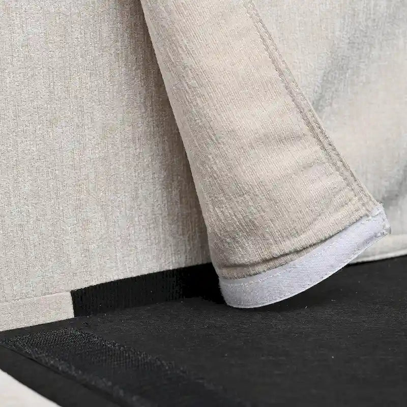 107.87 Removable Cushion 4-Seat Sectional Sofa with Movable Ottoman