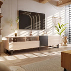 Modern TV Stand Media Console For 80 inch TV With Double Storage Space - 15.00 x 70.90 x 19.70