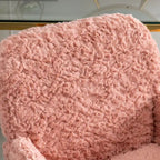 A&A Furniture Office Chair: Upholstered Desk Chair and Golden Metal Base