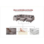 Flexible Combination Module Reversible Sectional Sofa