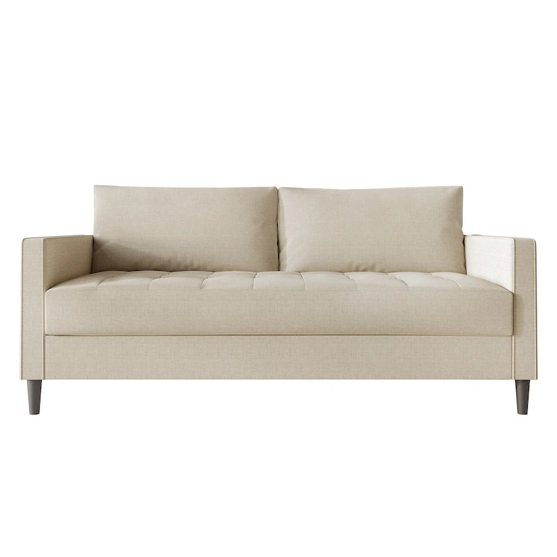 CraftPorch Contemporary Minimalist Linen Upholstered Sofa