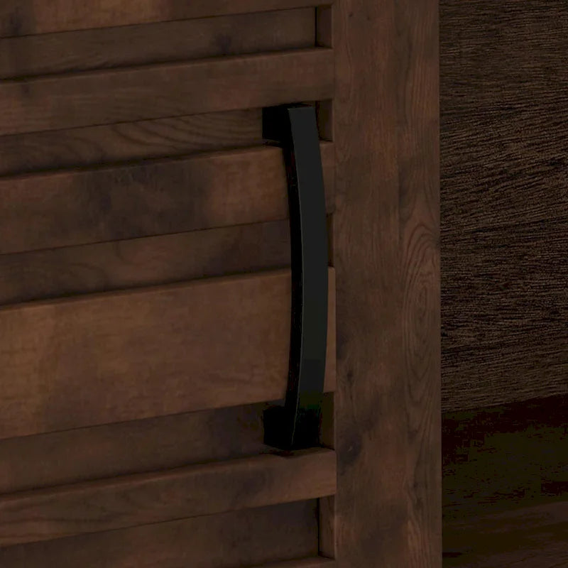 Bridgevine Home Sausalito 72 inch TV Stand Console for TVs up to 85 inches, No Assembly Required, Whiskey Finish