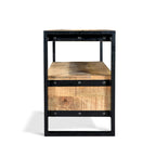 Timbergirl Reclaimed Wood TV cabinet with Double Drawers - 40x16x24