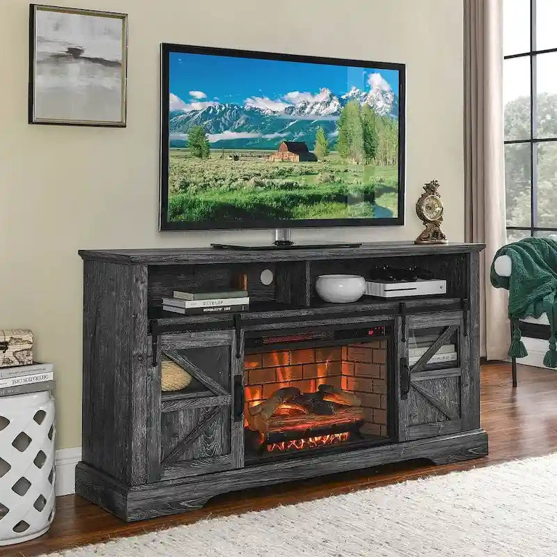 60 in. TV Stand for TVs up to 70 in. with Electric Fireplace