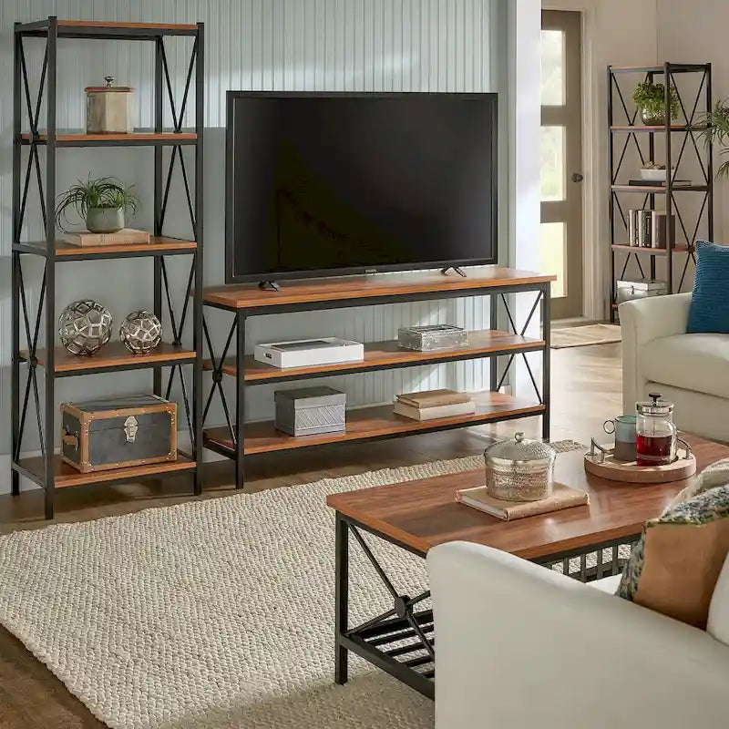 Eulalia 62 W Metal Etagere TV Stand for TVs up to 70 by iNSPIRE Q Classic