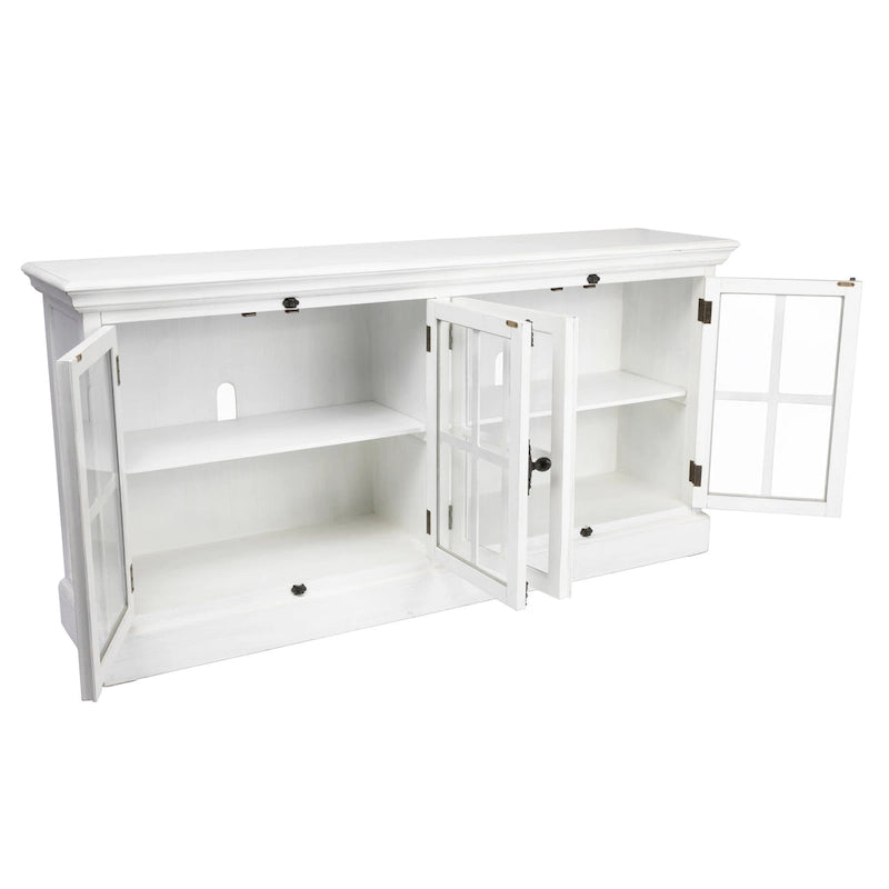 Coventry White Oak 4 Door Media Console - 72 x 17 x 36
