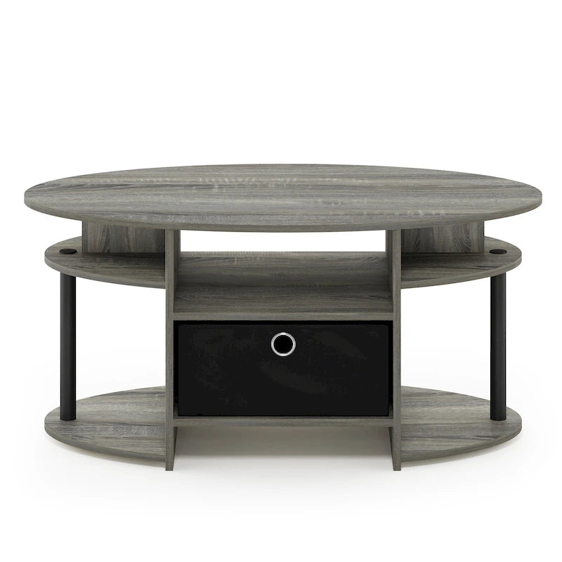 FURINNO JAYA Simple Design Oval Coffee Table