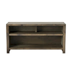 Bridgevine Home Joshua Creek 48 inch TV Stand for TVs up to 55 inches, No Assembly Required, Barnwood Finish