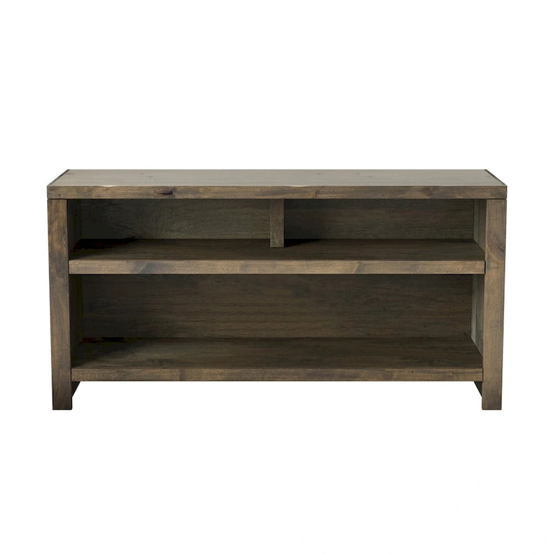 Bridgevine Home Joshua Creek 48 inch TV Stand for TVs up to 55 inches, No Assembly Required, Barnwood Finish