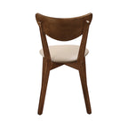 Markus Tan and Chestnut Open Back Dining Chairs (Set of 4)
