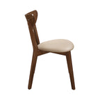 Markus Tan and Chestnut Open Back Dining Chairs (Set of 4)