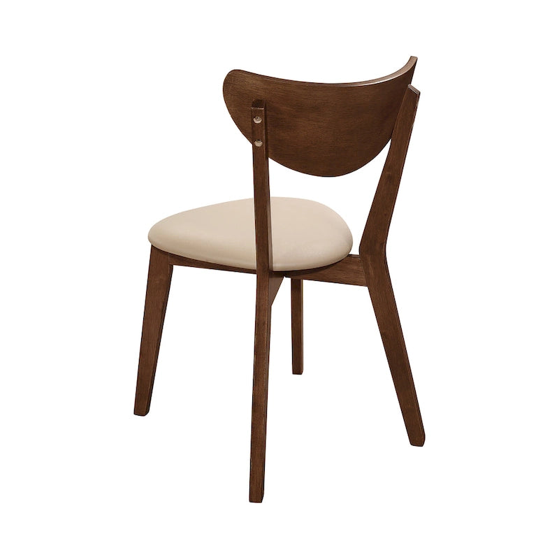 Markus Tan and Chestnut Open Back Dining Chairs (Set of 4)