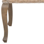 SAFAVIEH Alearda Natural Dining Chair (Set of 2) - 23 x 24.4 x 34 - 23Wx24Dx34H