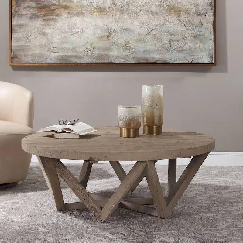 Uttermost Kendry 48 Diameter Java Wood Coffee Table