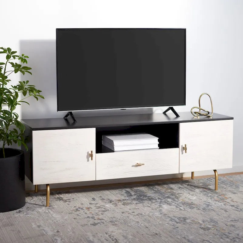 SAFAVIEH Lerke Media TV Stand - 54 W x 15.7 L x 19.7 H - 54Wx16Dx20H