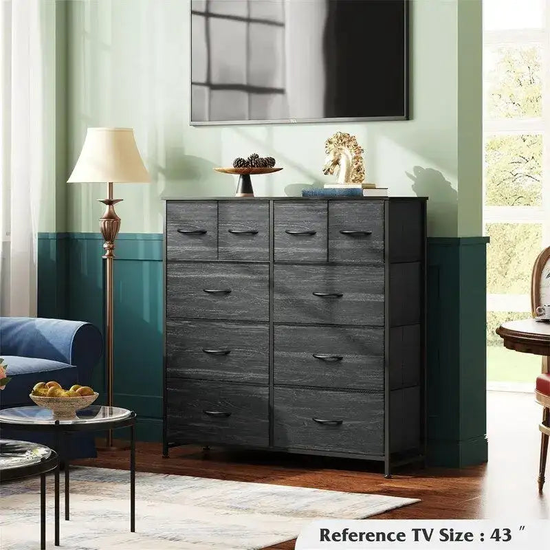 Fabric Dresser for Bedroom - 11.7D x 39.4W x 39.4H