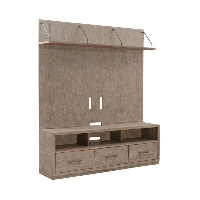 City Scape Burnished Beige Entertainment Center