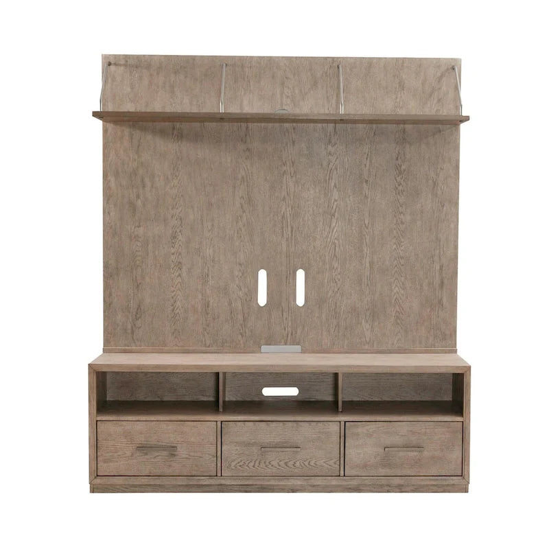 City Scape Burnished Beige Entertainment Center
