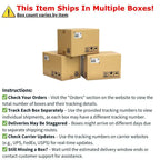 36 Solid Wood Round Top Pedestal Dining Table with 12 in Leaf