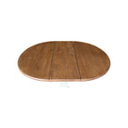 36 Solid Wood Round Top Pedestal Dining Table with 12 in Leaf