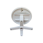 36 Solid Wood Round Top Pedestal Dining Table with 12 in Leaf