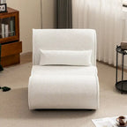 Soft Pellet Velvet Recliner, Comfortable Lounge Chair with Waist Pack Padding, Ideal for Living Room, Bedroom or Office