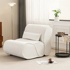 Soft Pellet Velvet Recliner, Comfortable Lounge Chair with Waist Pack Padding, Ideal for Living Room, Bedroom or Office