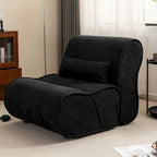 Soft Pellet Velvet Recliner, Comfortable Lounge Chair with Waist Pack Padding, Ideal for Living Room, Bedroom or Office
