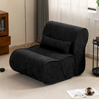 Soft Pellet Velvet Recliner, Comfortable Lounge Chair with Waist Pack Padding, Ideal for Living Room, Bedroom or Office