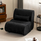 Soft Pellet Velvet Recliner, Comfortable Lounge Chair with Waist Pack Padding, Ideal for Living Room, Bedroom or Office