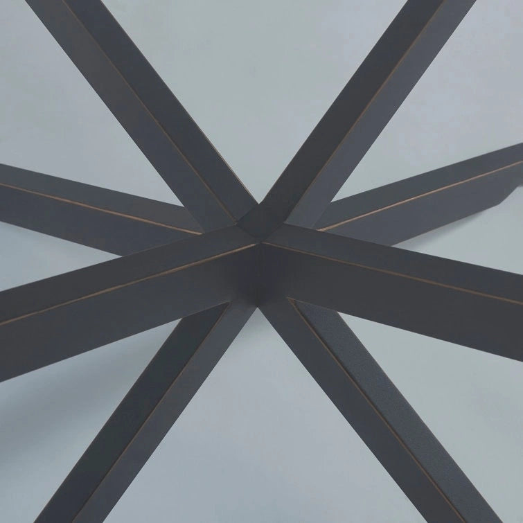 35.4 Round Coffee Table With Glass Top