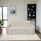 66.2Queen Pull Out Sofa Bed,Hydraulic System Convertible Sleeper Sofa