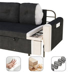 66.2Queen Pull Out Sofa Bed,Hydraulic System Convertible Sleeper Sofa