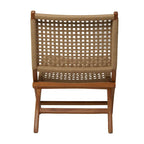 Wood Handmade Woven Living Room Accent Chair - Brown or Black - Roche River Decor